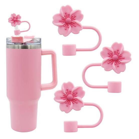 Flower Straw Toppers