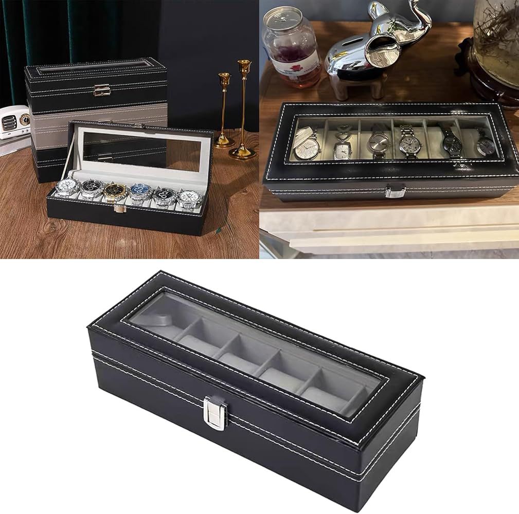 Multi Slots Wooden Watch Box