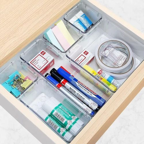 4 Pieces Storage Bins for Makeup