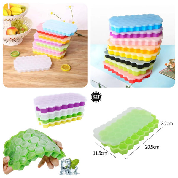 Silicone Ice Cube Tray – Multi‑Color