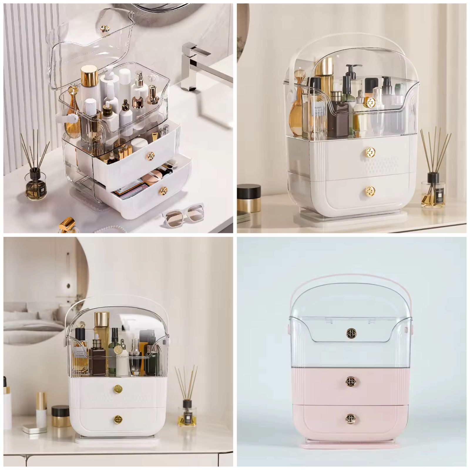Blush Glow Vanity Organizer