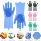Purple ScrubEase Silicone Gloves