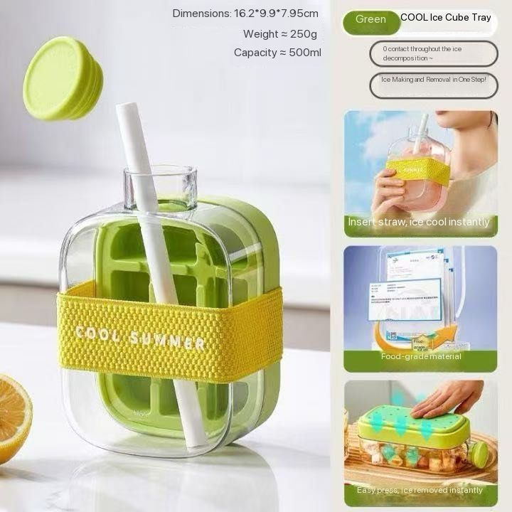 CoolSummer Ice Cube Tray Bottle – 500ml