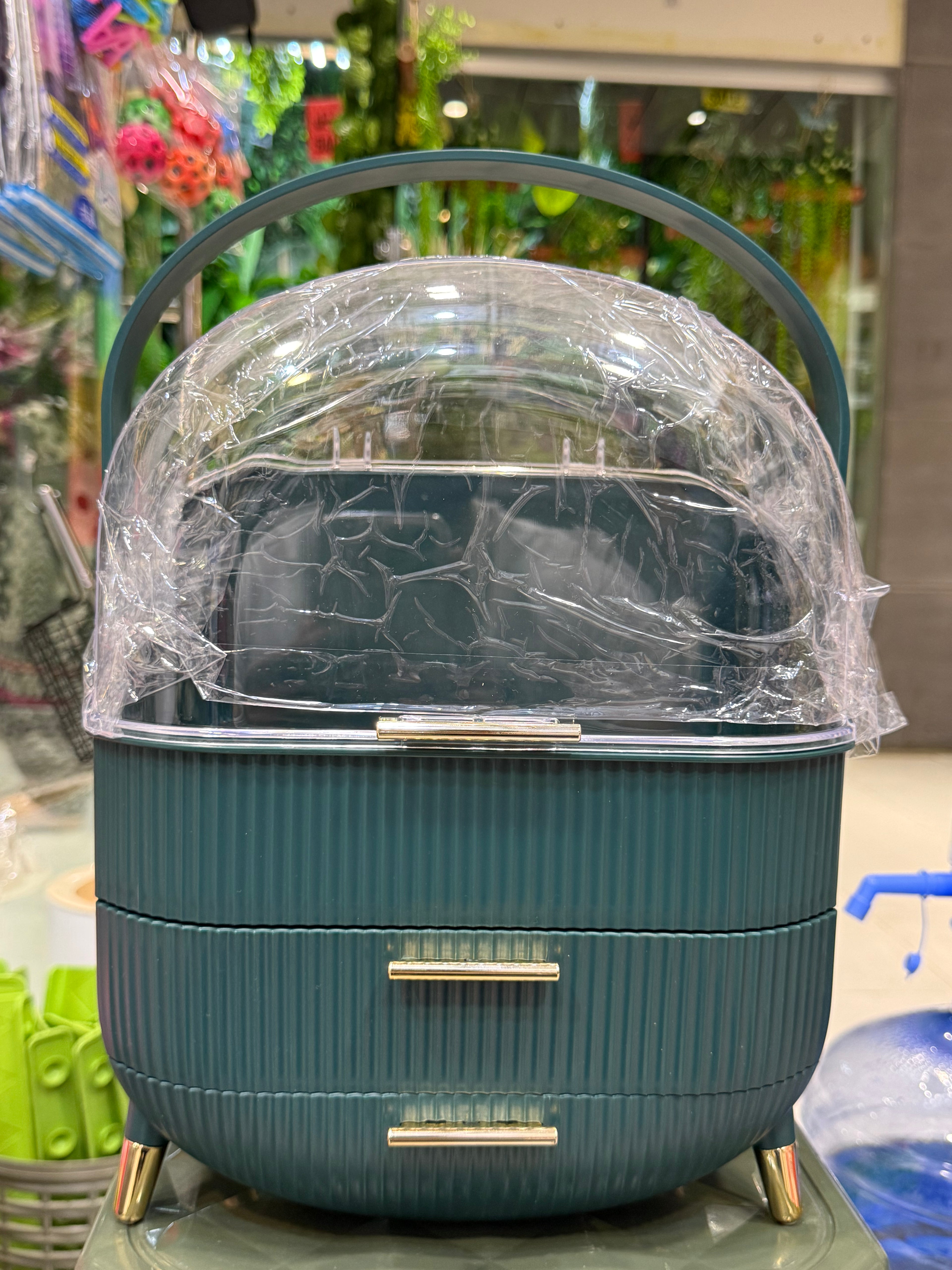 Pink Dome Dust‑Proof Organizer