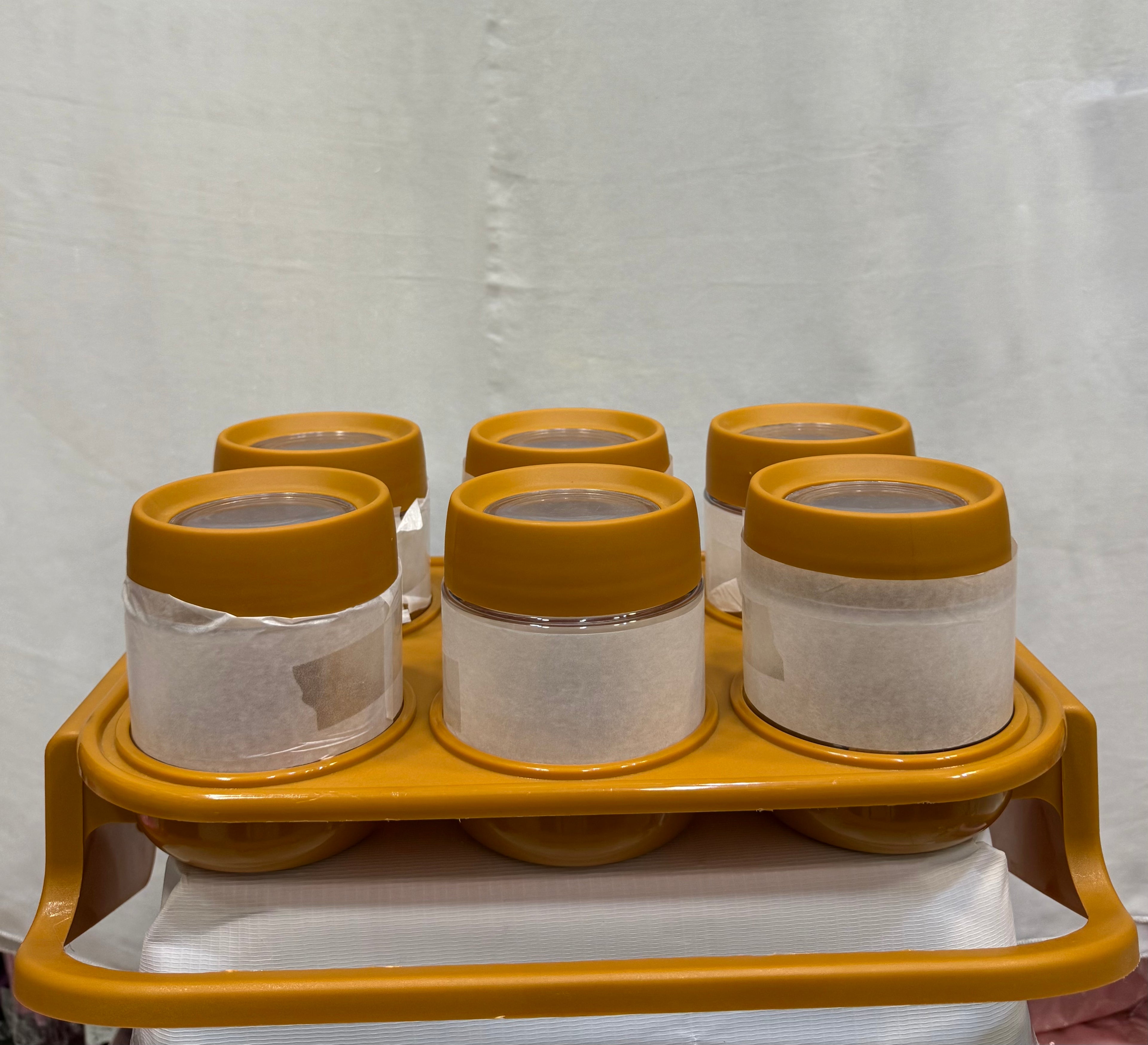 6‑Piece Spice Jar Set with Tray
