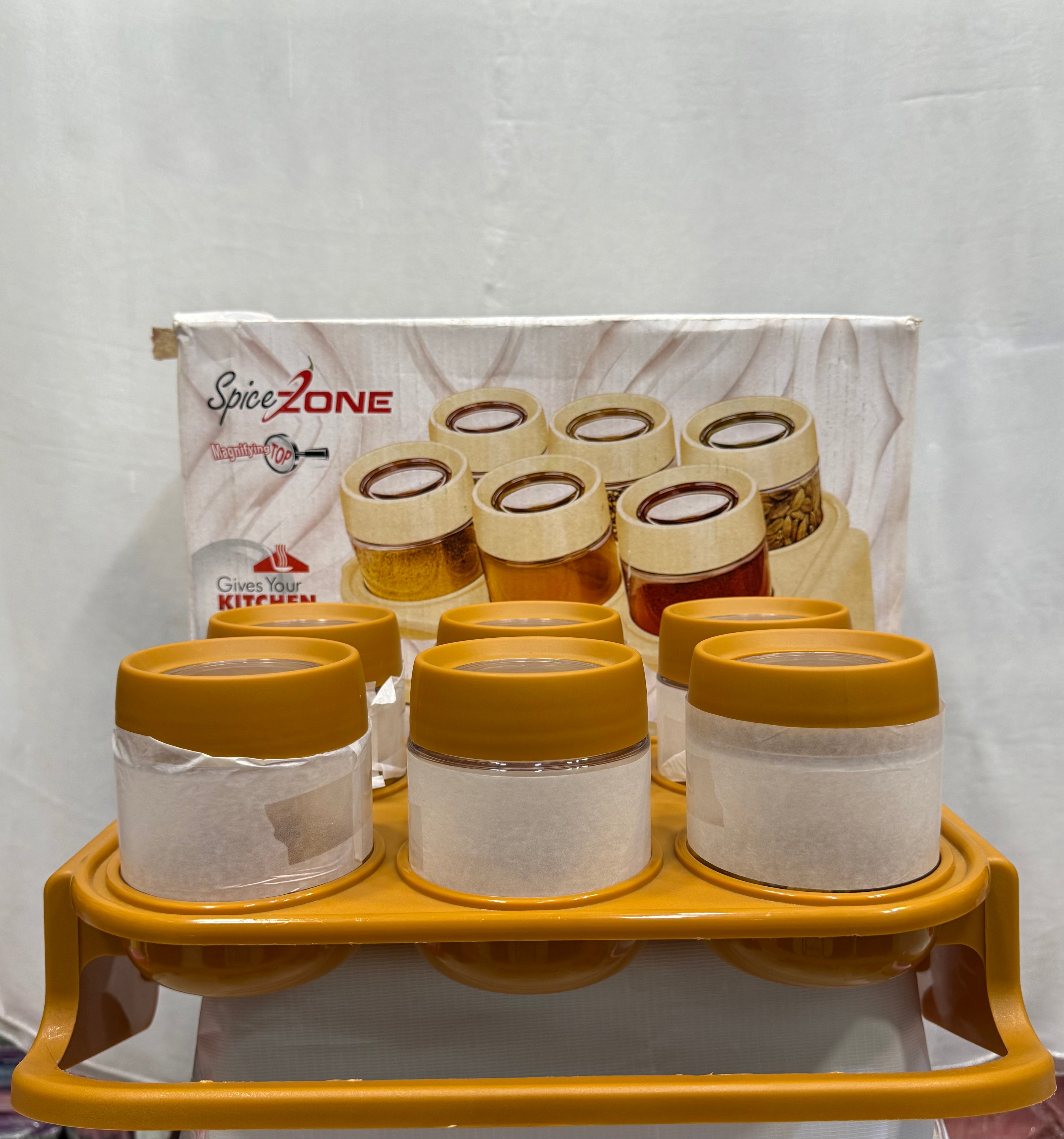6‑Piece Spice Jar Set with Tray