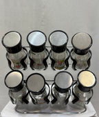 PARS BONJOUR Spice Jar Set – 8 Pieces with Rack