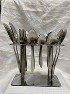 Stainless Cutlery Set with Stand