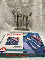 Stainless Cutlery Set with Stand